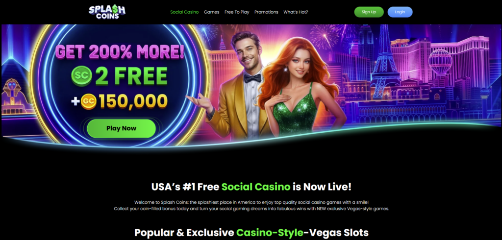 SplashCoins sweepstakes casino
